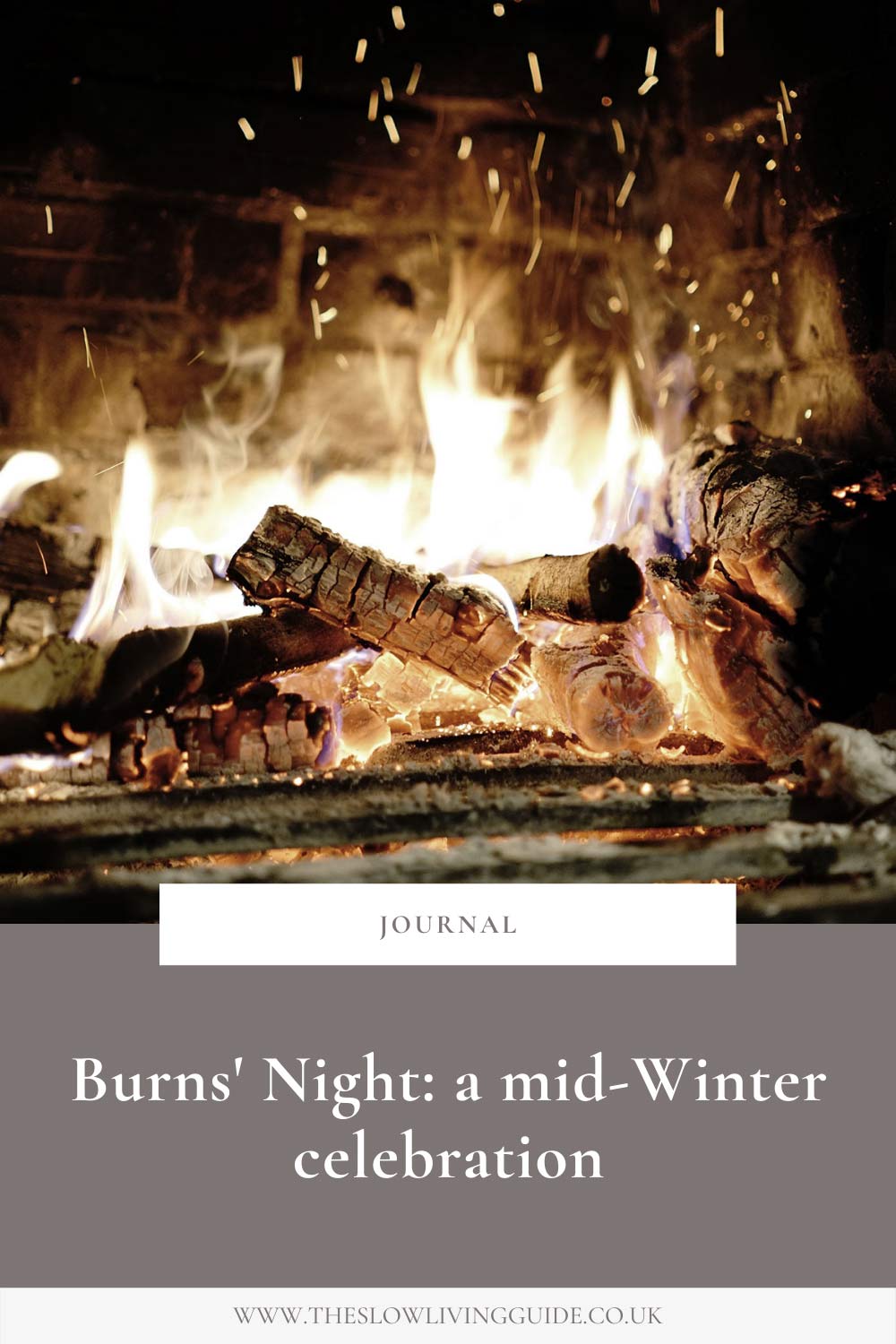 burns' night - a mid-winter celebration - pin