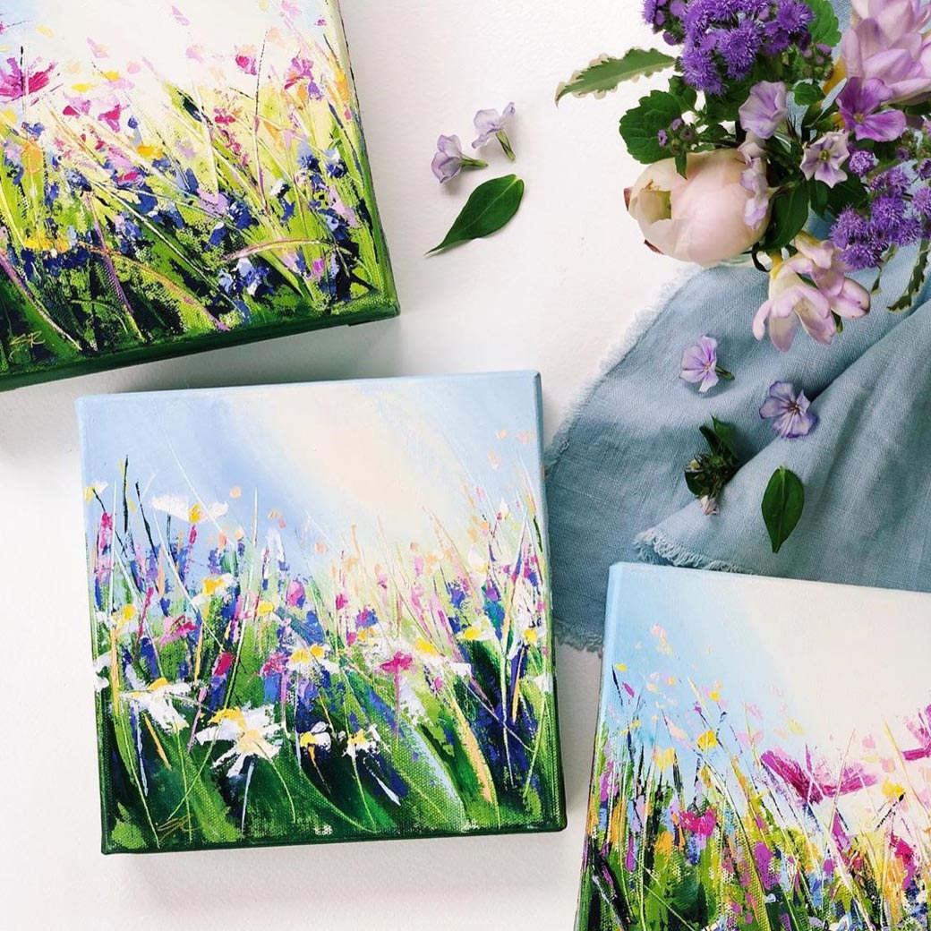 a few nature inspired paintings from sue rapley art