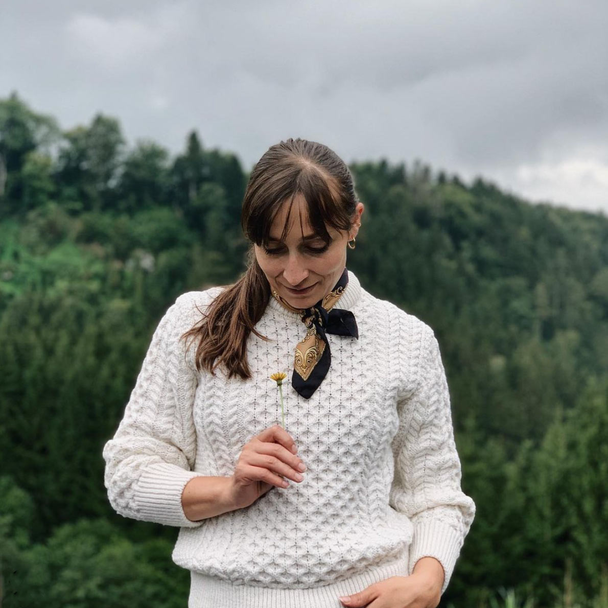 Katharina | Heiter Magazine Katharina from Heiter Magazine in front of a forest