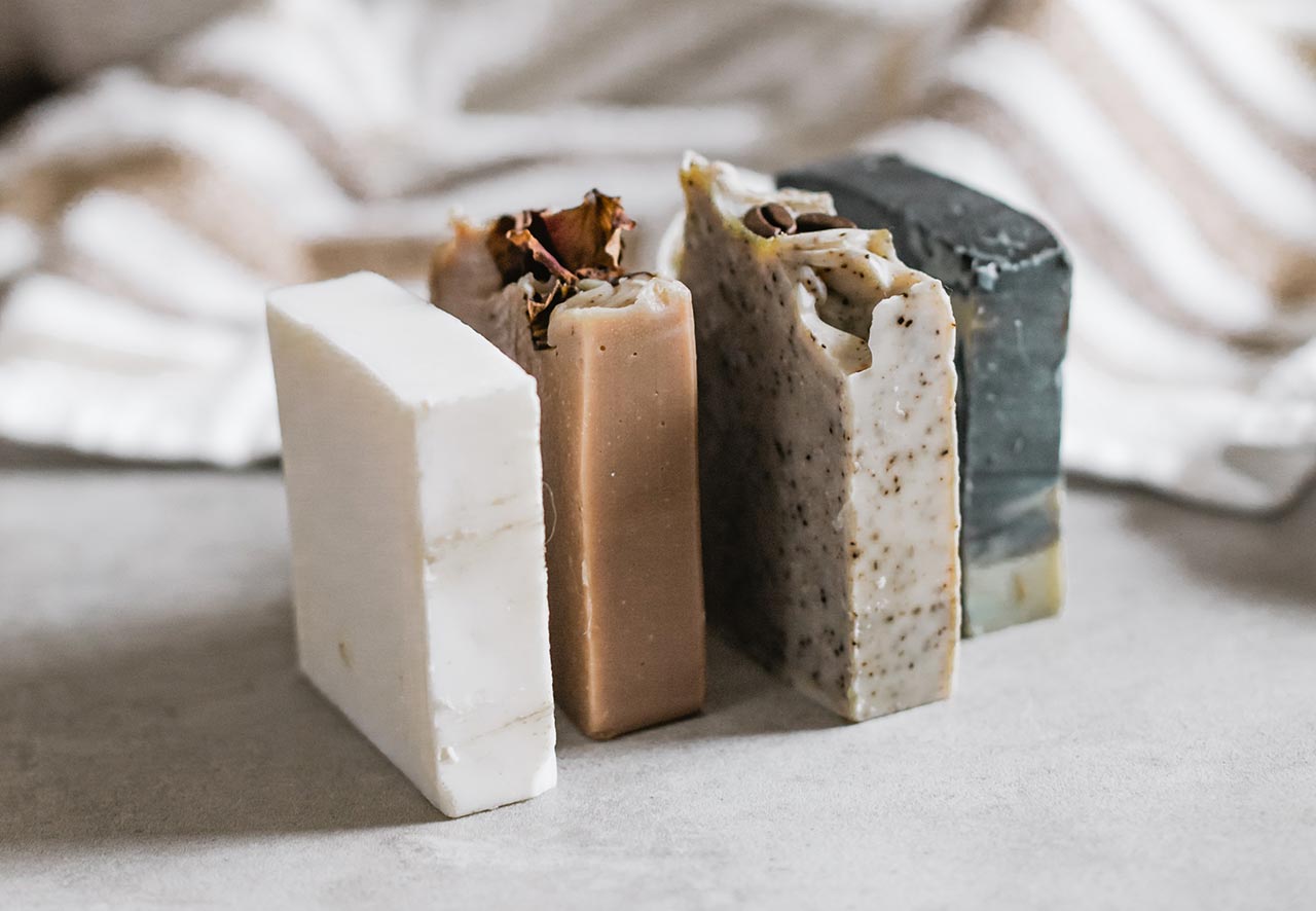 four pieces of soap - self-care