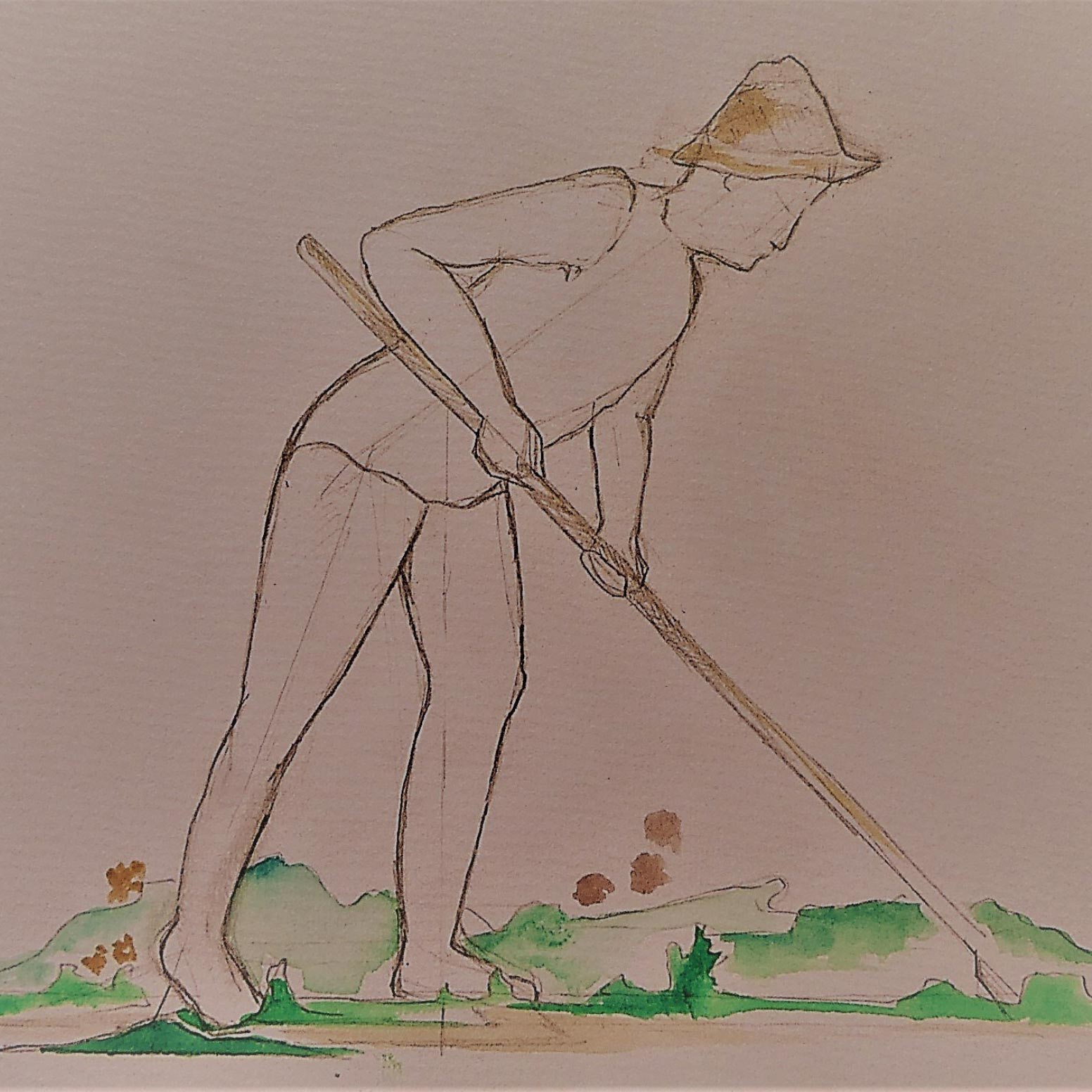sketch for a sculpture by tessa hayward