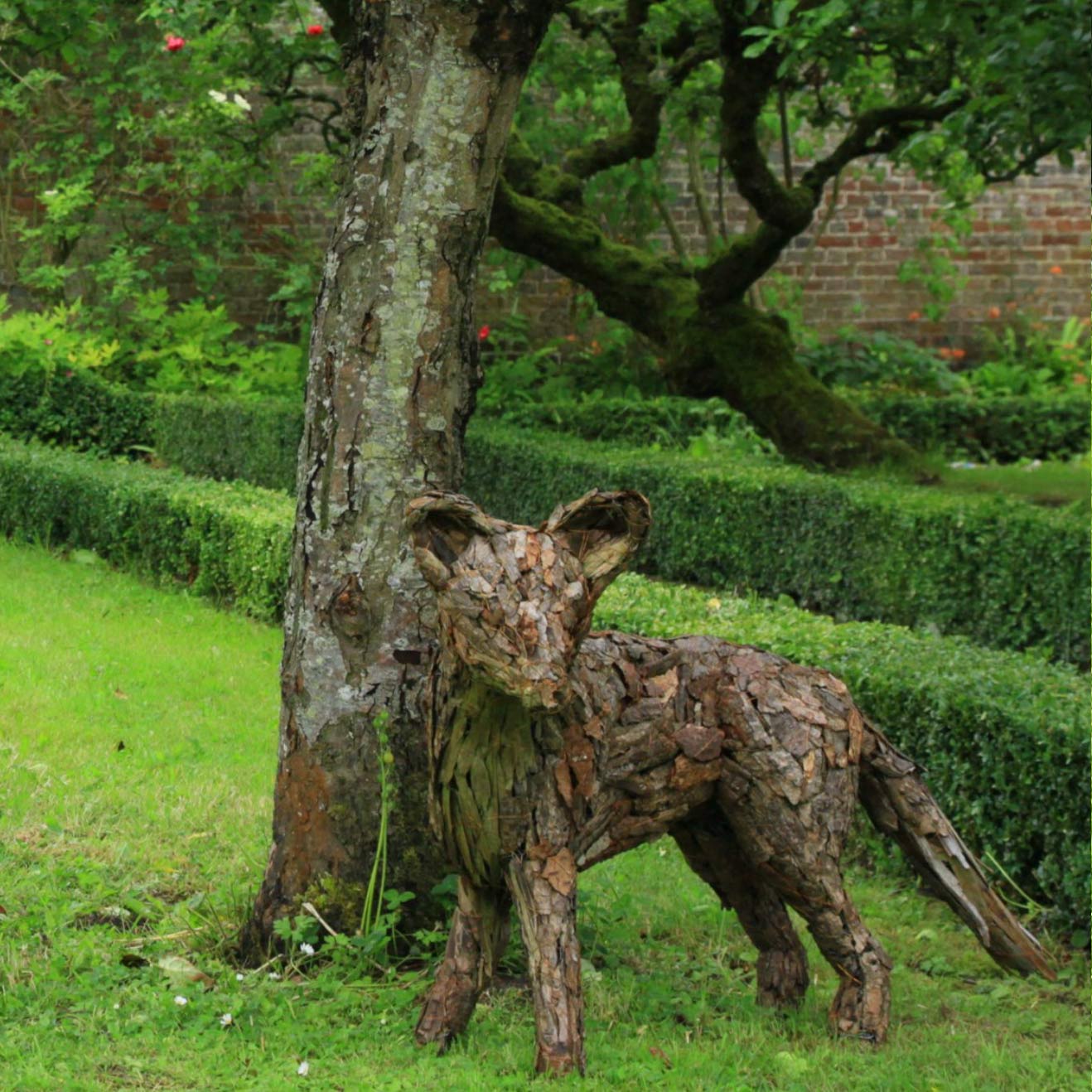 woodland sculpture of a fox