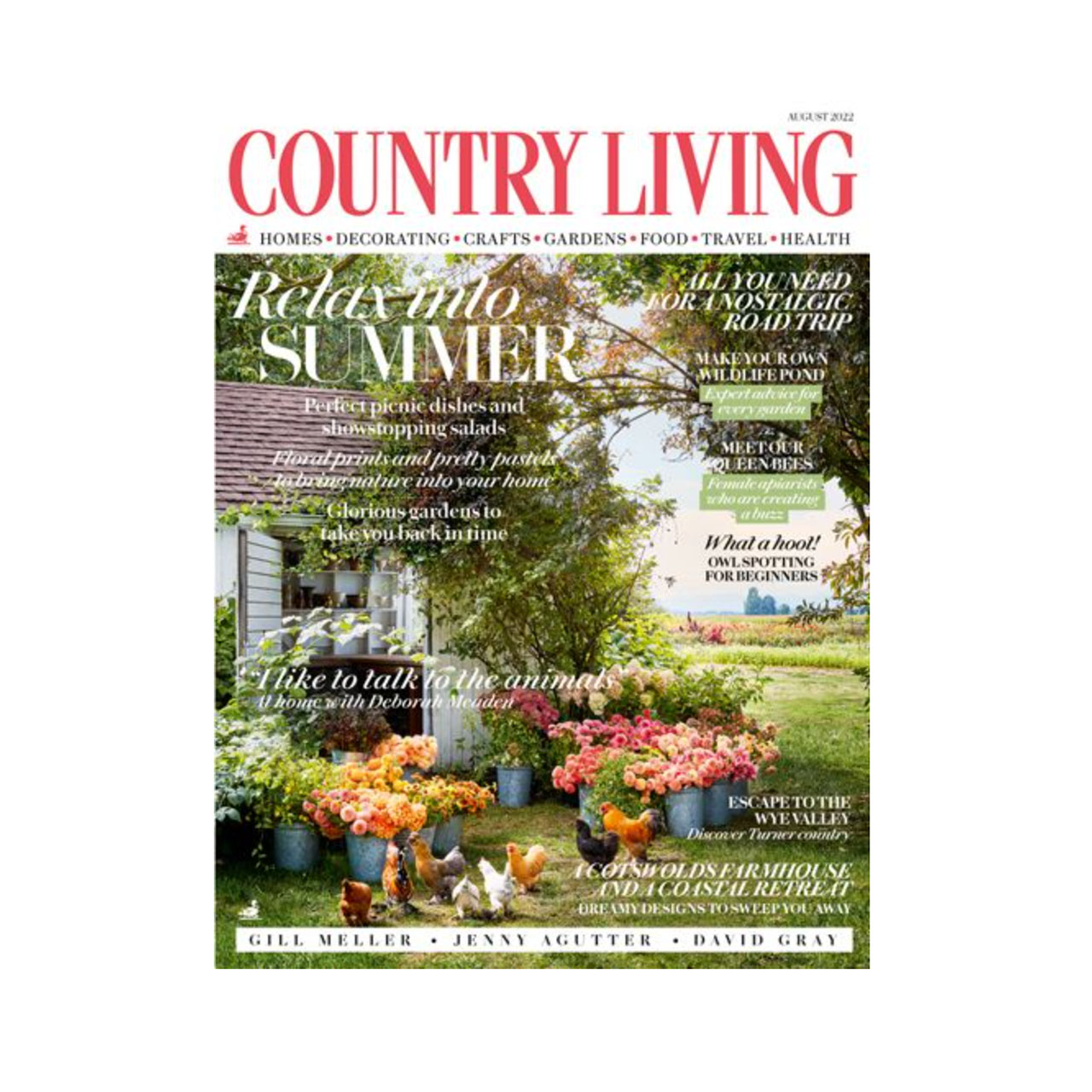 cover of a country living uk magazine - slow and seasonal living