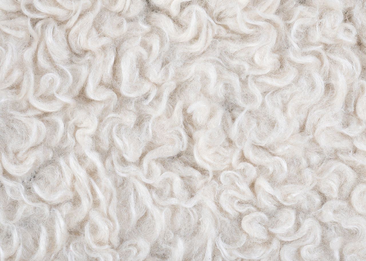 close up of a cosy sheep skin rug