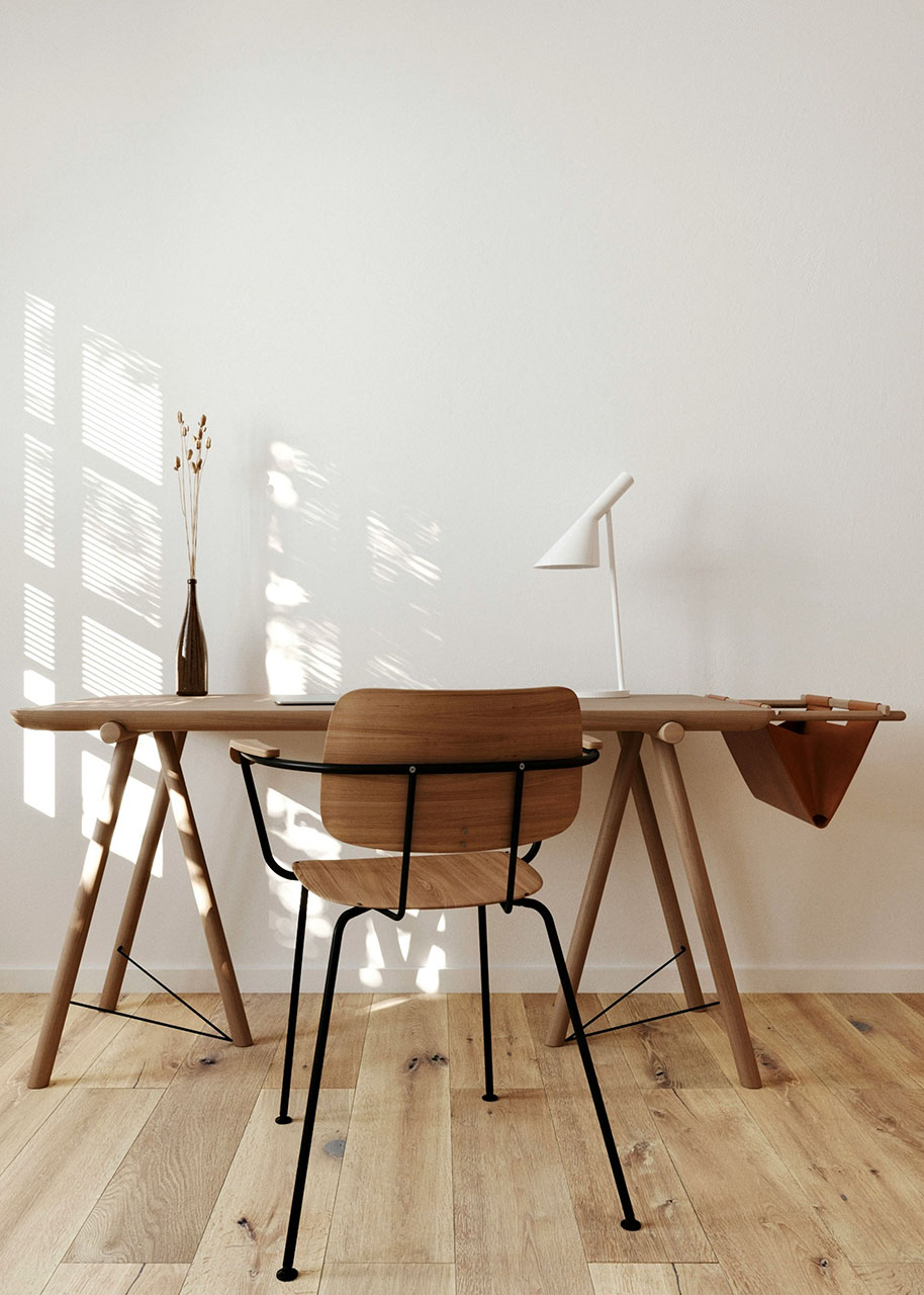 cosy living - wooden floor in the dining room