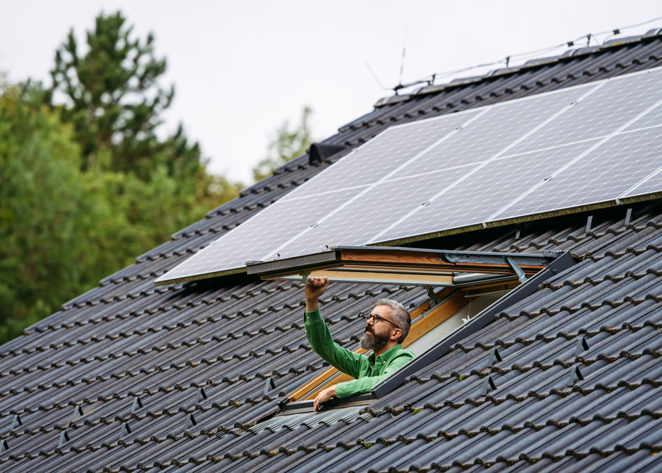 Eco-conscious home - roof window